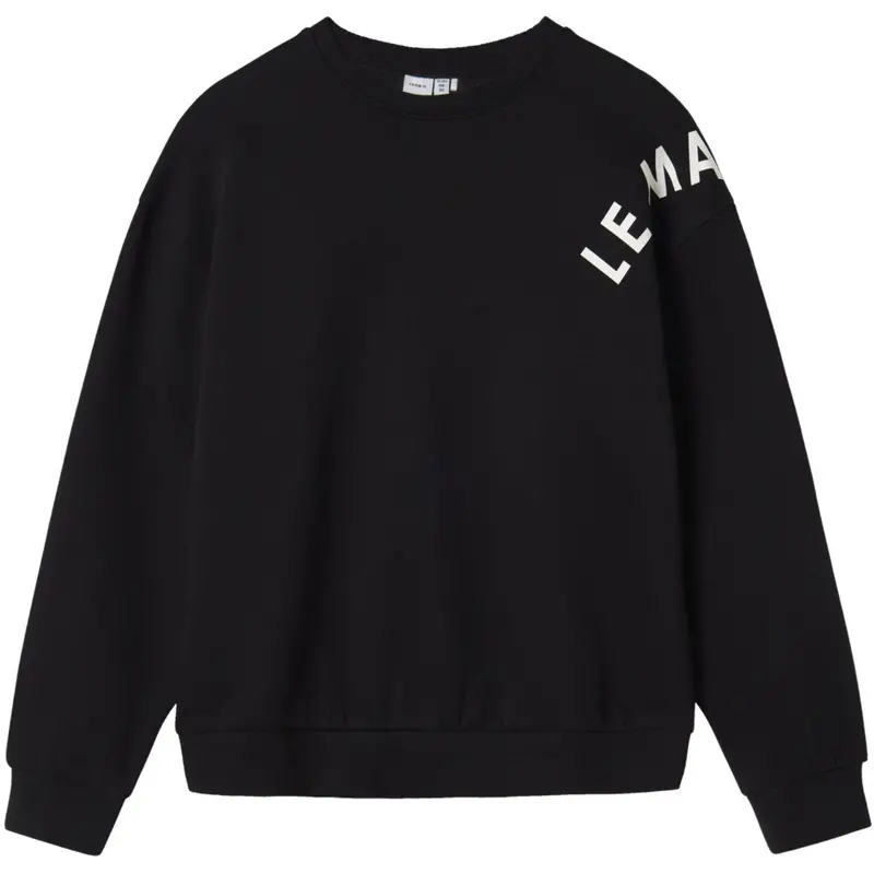 Name It Black Nkfodika Ls Rlx Sweat Bru Bf 1