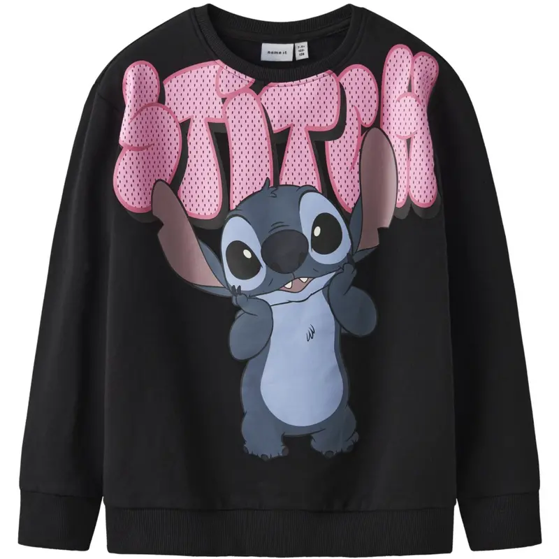Name It Black Nkfodimi Stitch Rlx Sweat Bru Wdi 1