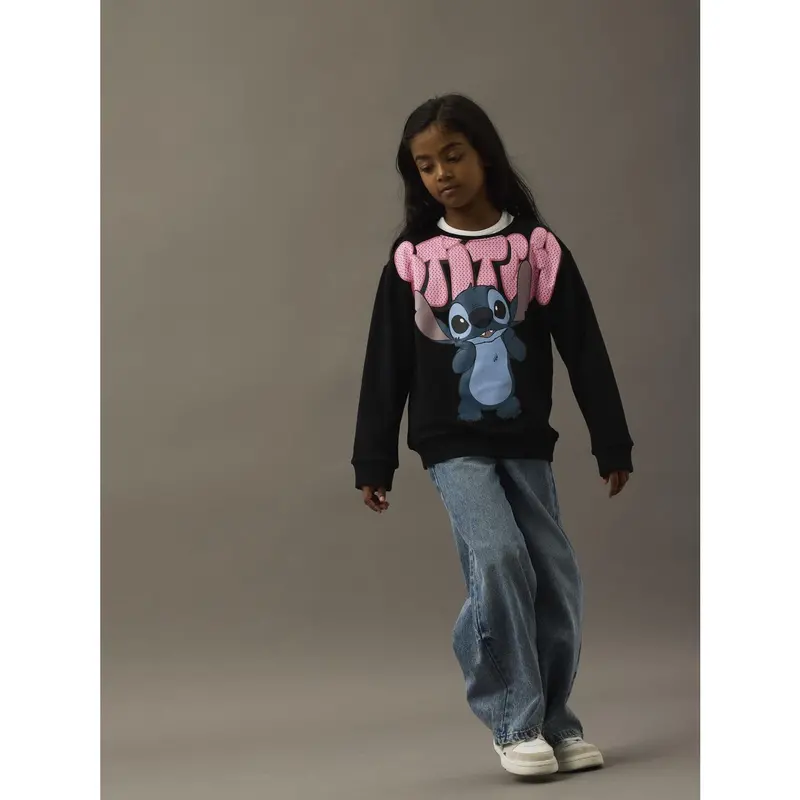 Name It Black Nkfodimi Stitch Rlx Sweat Bru Wdi 2