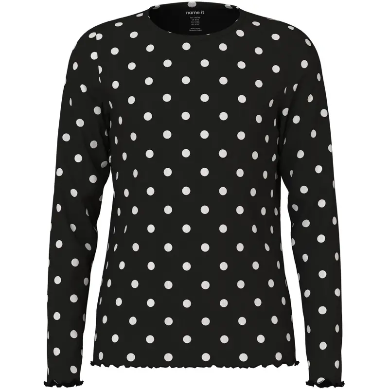 Name It Black Nkfsallie Ls Top 1