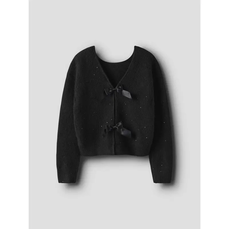 Name It Black Nkfsimra Ls Sh Knit 3