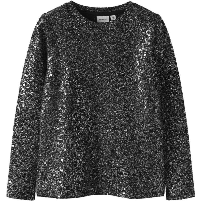Name It Black Nkfsura Ls Top 1