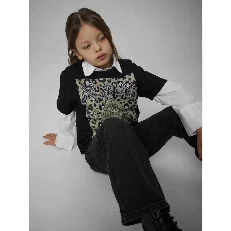Name It Black Nkfsuri Defleppard Ss Nreg Top Box Unv 2