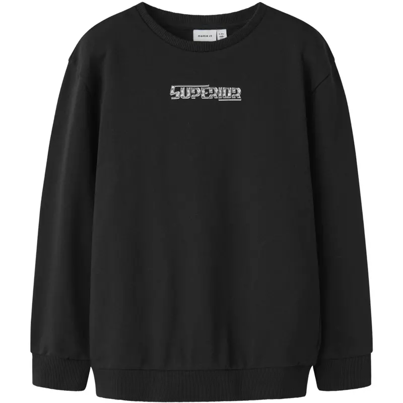Name It Black Nkmdigu Ls Nreg Sweat Unb 1
