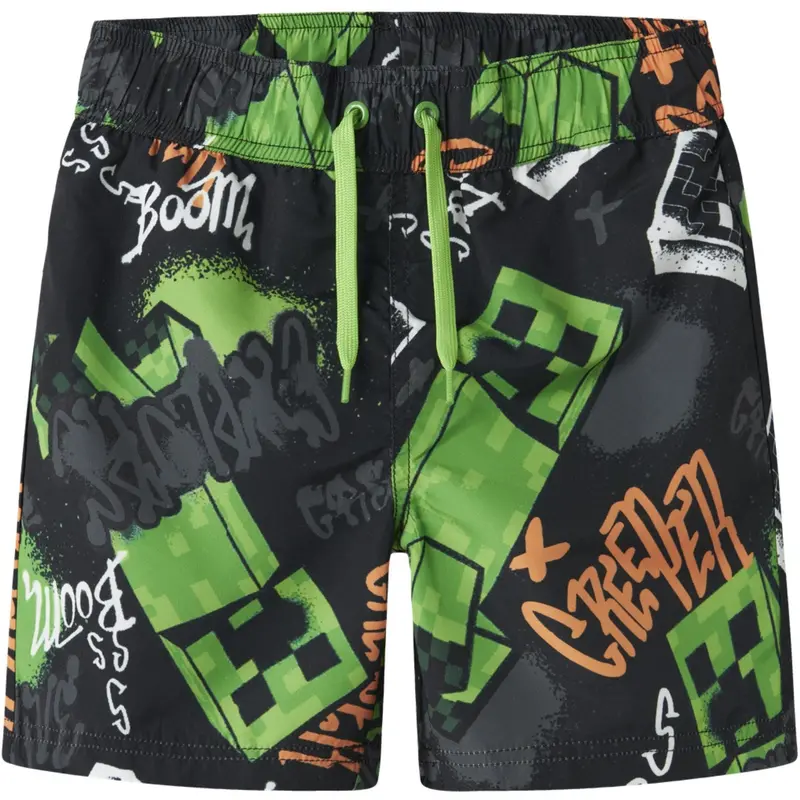Name It Black Nkmmic Minecraft Swimshorts Bfu 1