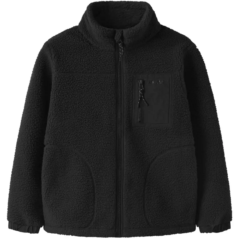 Name It Black Nkmmiller Sherpa Jacket 1