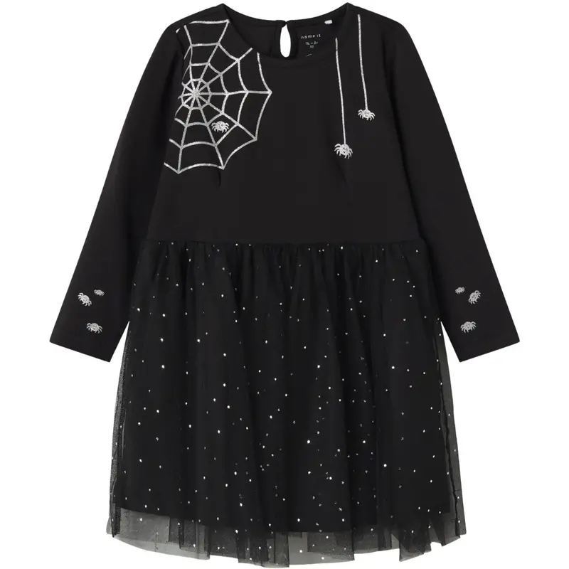 Name It Black Nmfolone Ls Dress 1