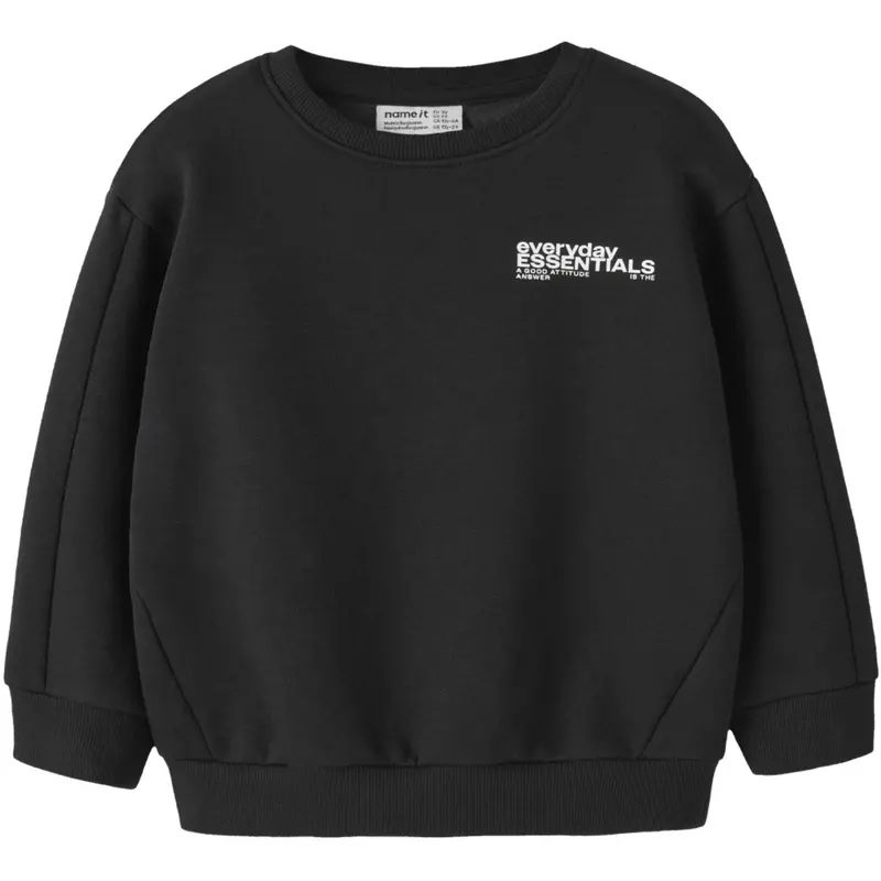 Name It Black Nmmokian Ls Rlx Swe Bru Bf 1