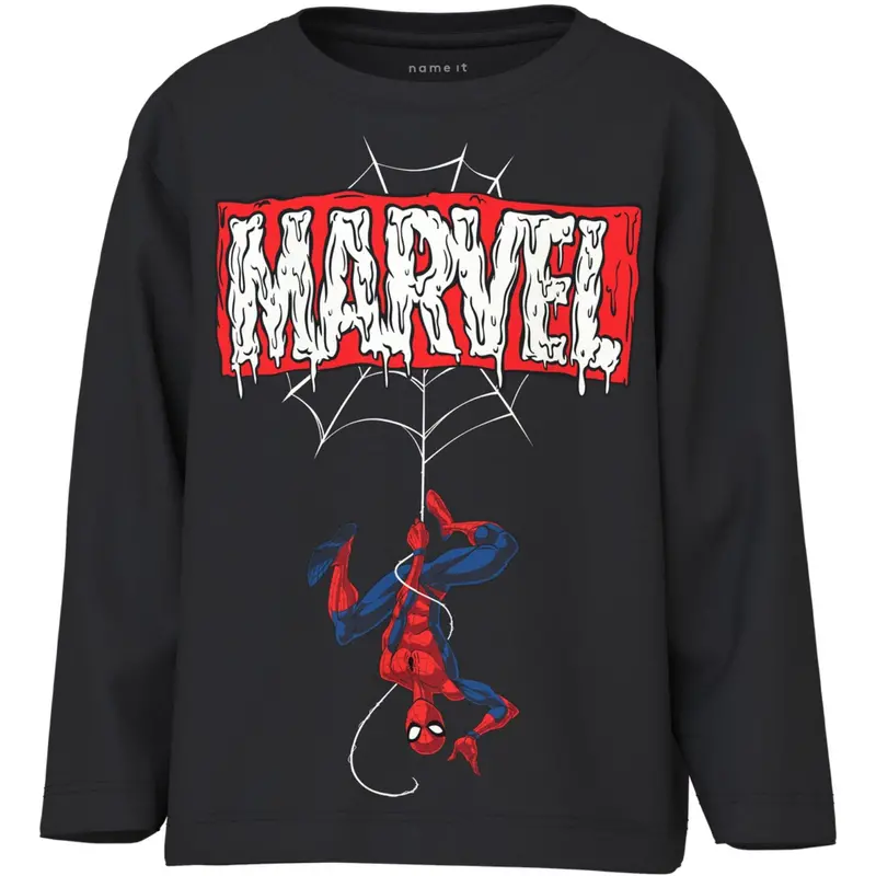 Name It Black Nmmsuler Spider Nreg Ls Top Mar 1