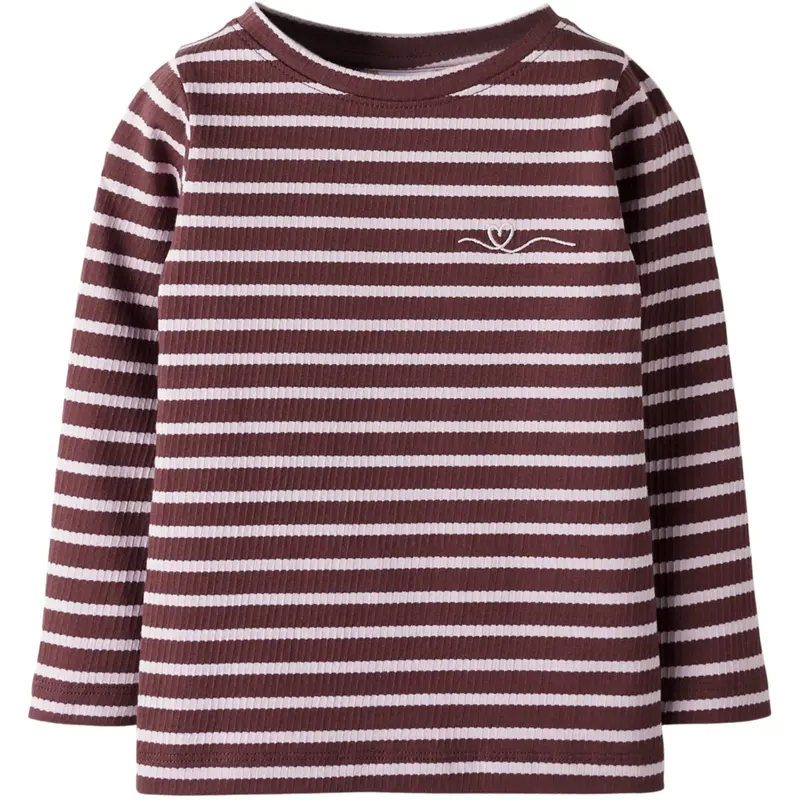 Name It Bleached Mauve Andorra Nmfkattie Ls Slim Top 1