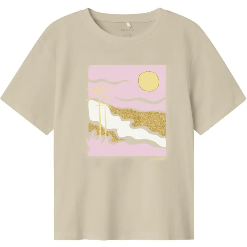 Name It Bleached Sand Jekan Regular T-Shirt 1