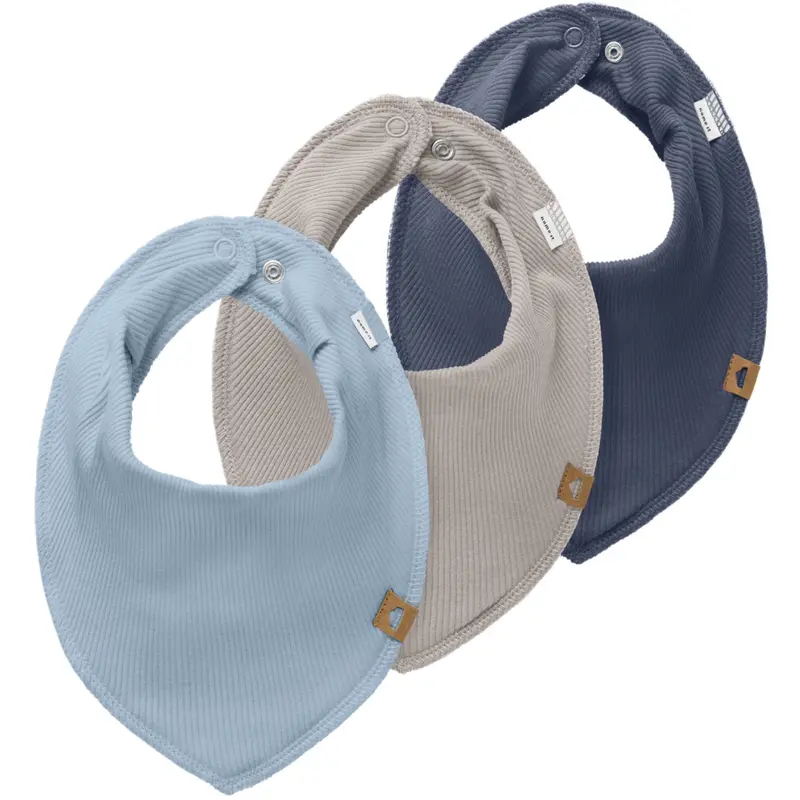 Name It Blue Fog Nbmyasim 3P Rib Scarf Bib 1