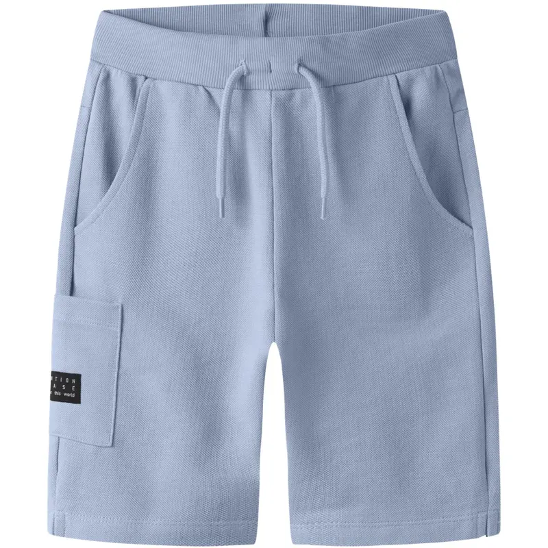 Name It Blue Fog Nkmvivasse Long Swe Shorts Unb 1