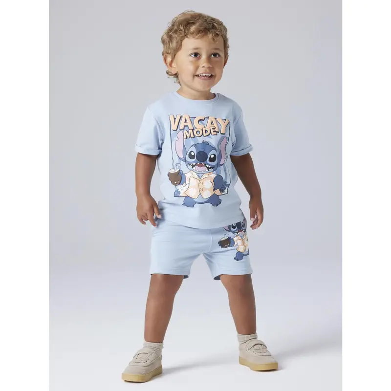 Name It Blue Fog Nmmal Stitch Nreg Long Sw Shorts Unb Wdi 2