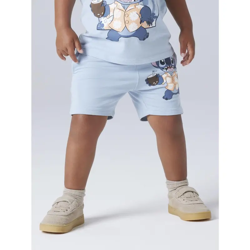 Name It Blue Fog Nmmal Stitch Nreg Long Sw Shorts Unb Wdi 4