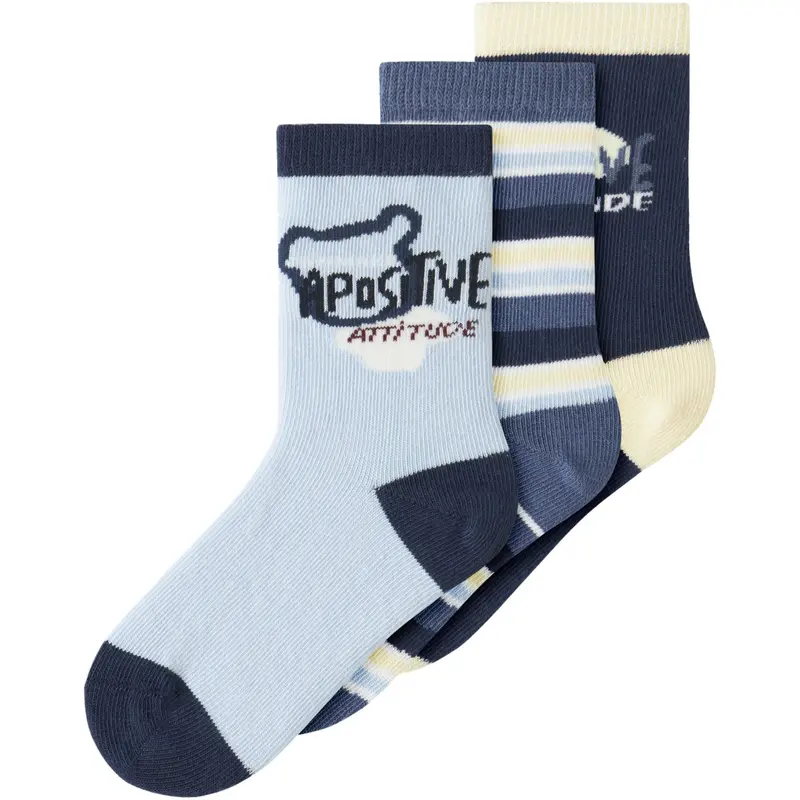 Name It Blue Fog Nmmdarvin 3P Socks 1