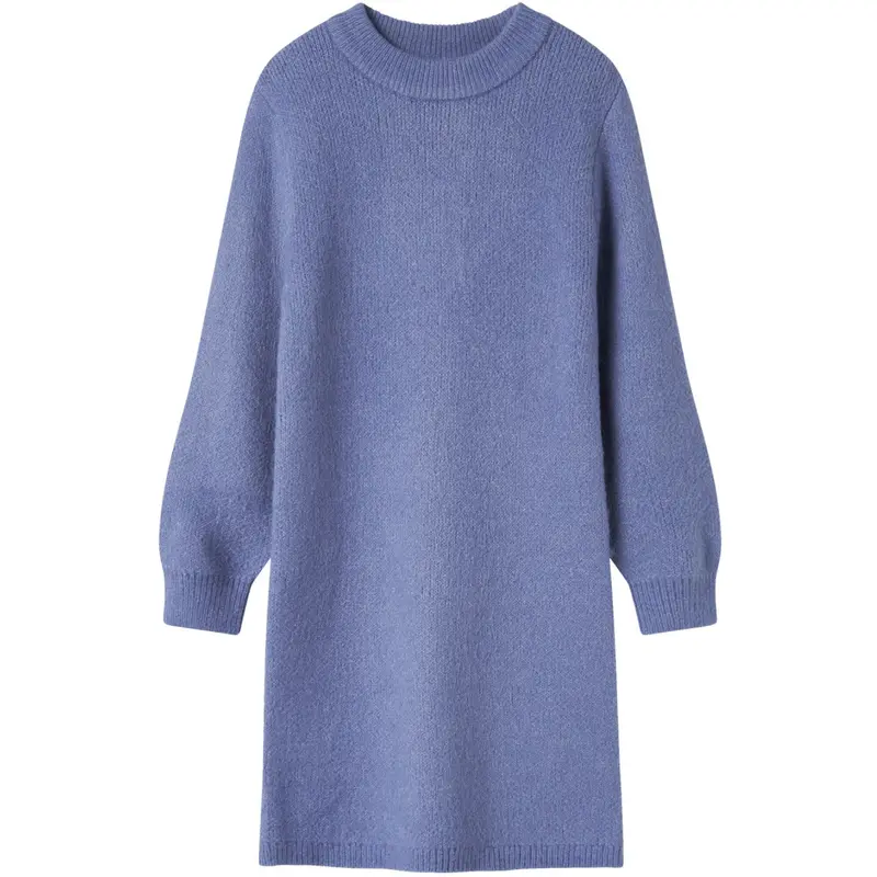 Name It Blue Ice Nkfomarian Ls Knit Dress 1