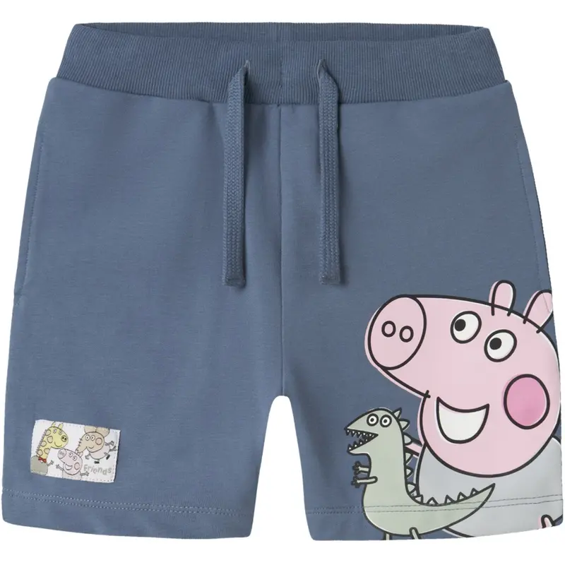 Name It Blue Mirage Art Peppa Pig Sweat Shorts 1