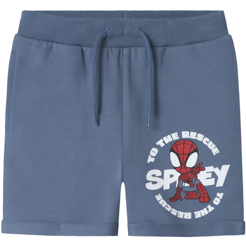 Name It Blue Mirage Mani Spidey Regular Sweat Shorts 1