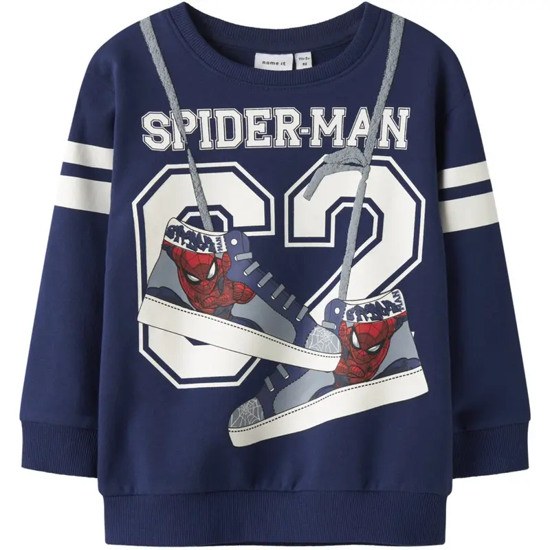Name It Blueprint Nmmadam Spider Nreg Sweat Bru Mar 1