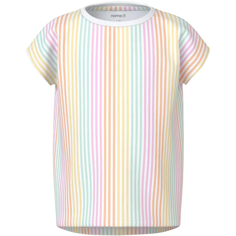 Name It Bright White Cool Stripe Nmfvigga Capsl Top 1