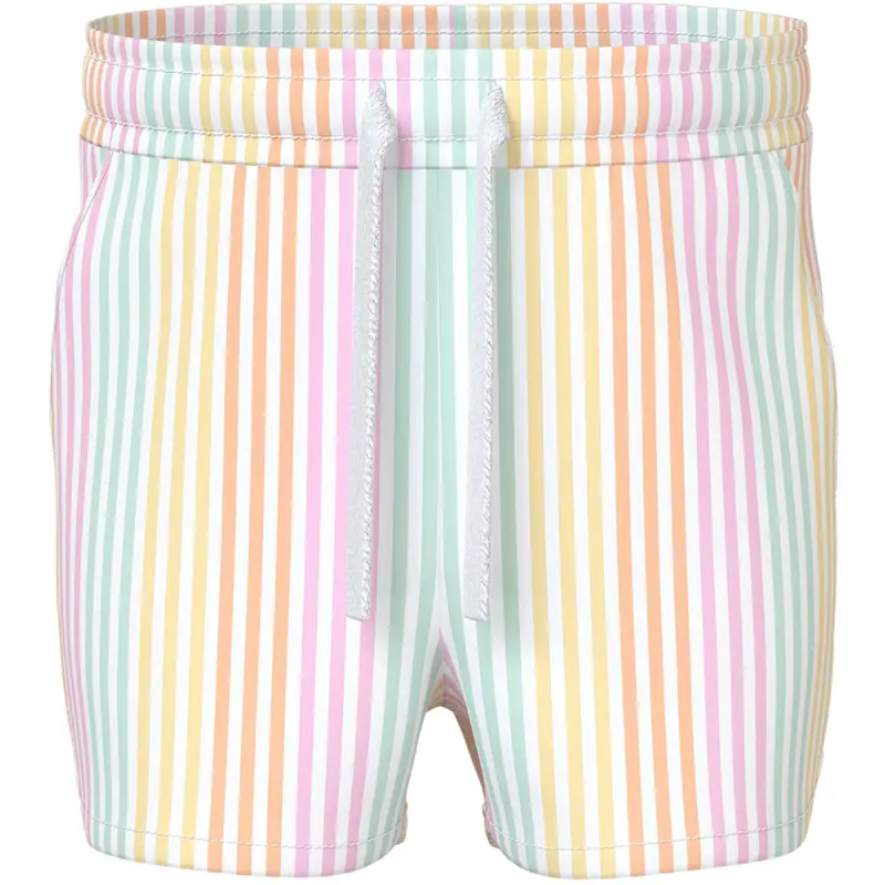 Name It Bright White Cool Stripe Nmfvigga Shorts F1 Noos 1