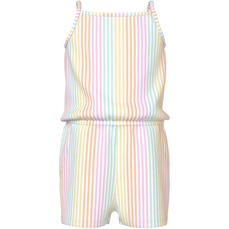 Name It Bright White Cool Stripe Nmfvigga Strap Suit 1