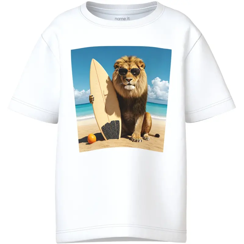Name It Bright White Lion Nmmvoto Ss Nreg Top 1