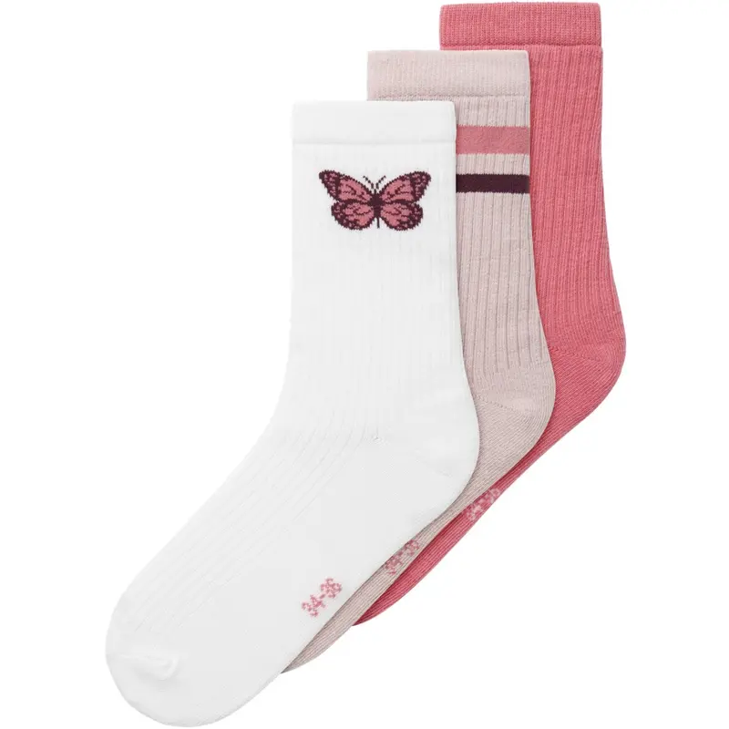Name It Bright White Luna 3-Pack Socks 1