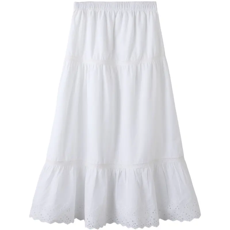Name It Bright White Nkfhermala Long Skirt 1