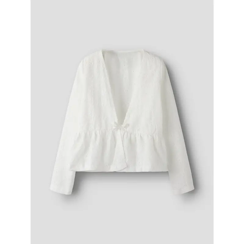 Name It Bright White Nkfkarlina Ls Shirt 3