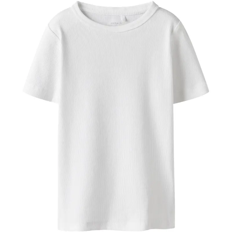 Name It Bright White Nkfnakal Ss Slim Top Noos 1