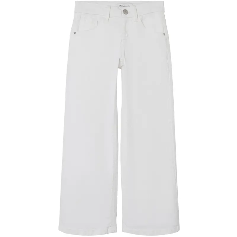 Name It Bright White Nkfrose Wide Twi Pants 1115-Tp Noos 1