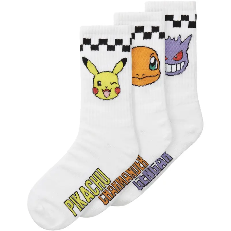 Name It Bright White Nkmjanaka Pokemon 3P Tennis Socks Sky 1