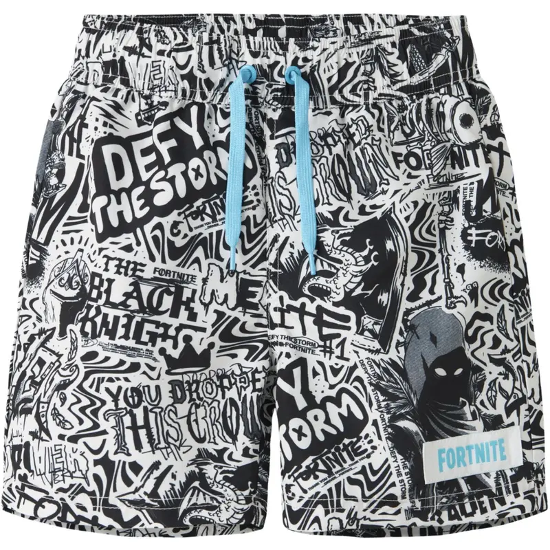 Name It Bright White Nkmmarki Fortnite Swimshorts Bfu 1