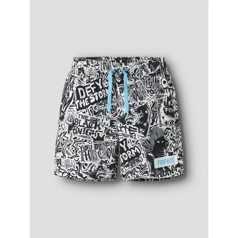 Name It Bright White Nkmmarki Fortnite Swimshorts Bfu 3