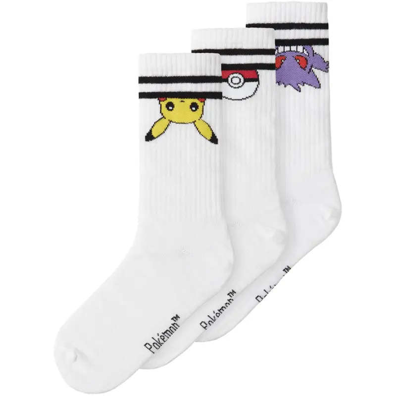 Name It Bright White Nkmmorten Pokemon 3P Tennissock Sky 1