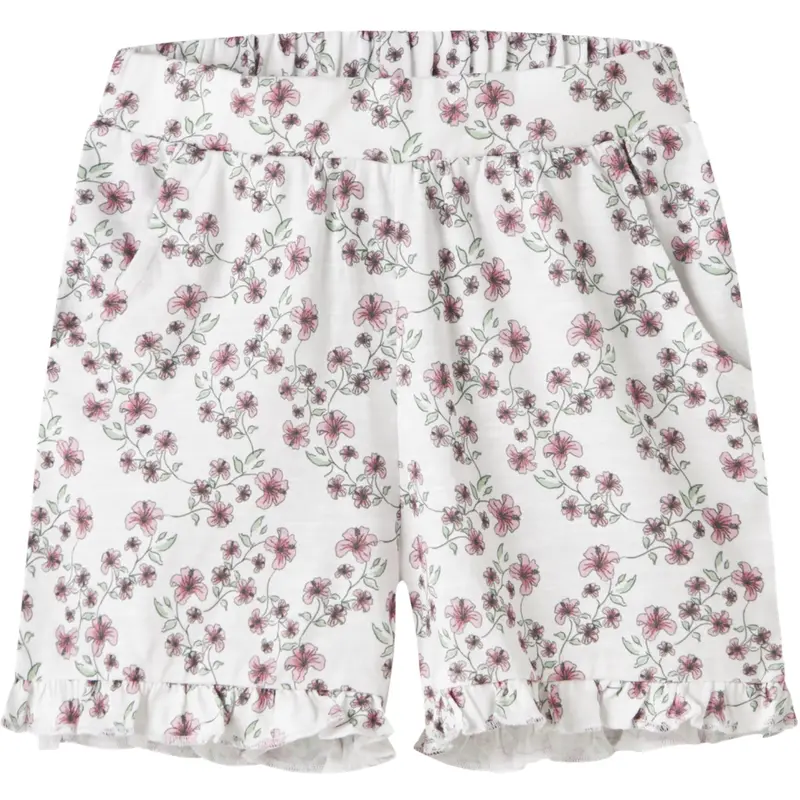 Name It Bright White Nmfhailedo Shorts 1