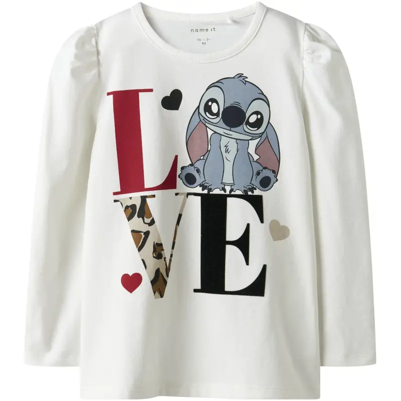 Name It Bright White Nmfjamin Stitch Ls Top Box Noos Wdi 1
