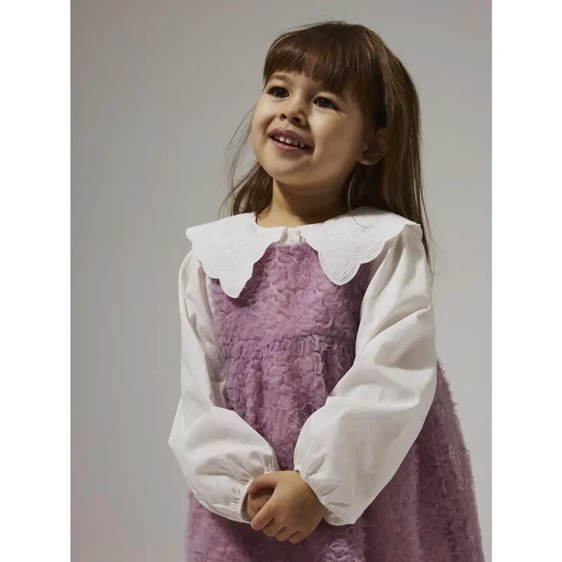 Name It Bright White Nmfrollaring Ls Shirt 3
