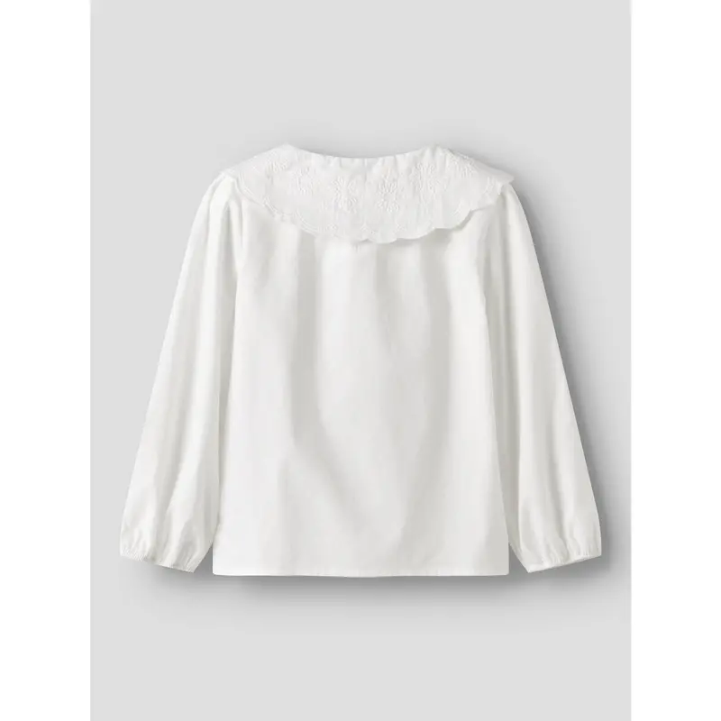 Name It Bright White Nmfrollaring Ls Shirt 4