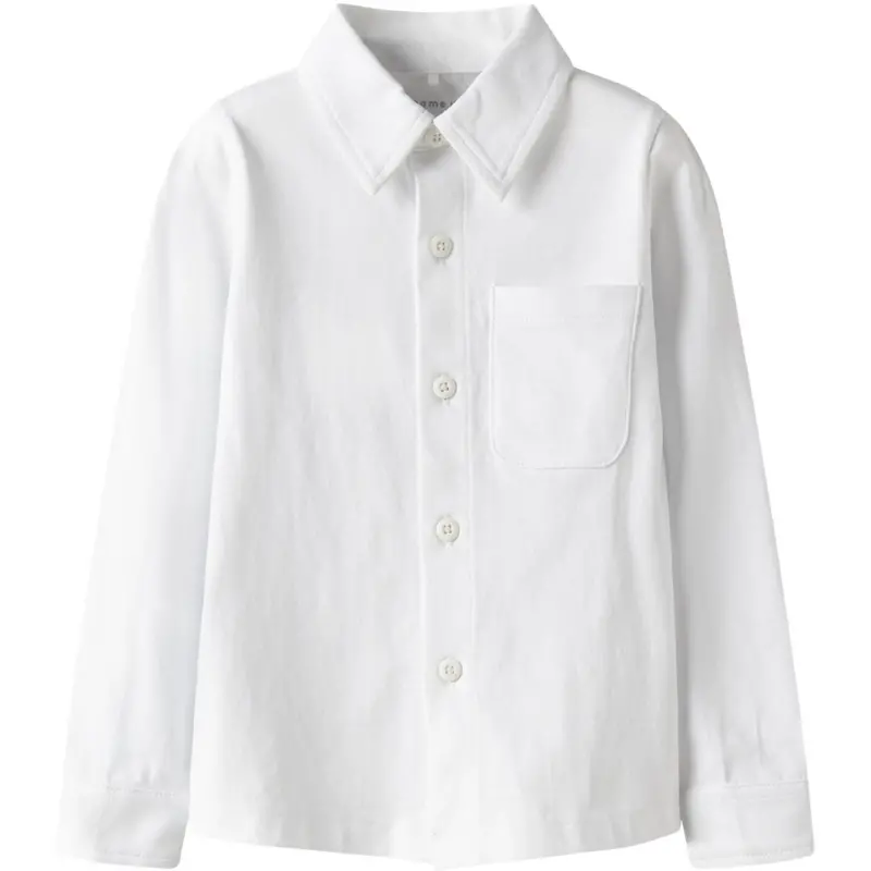 Name It Bright White Nmmronalo Ls Jersey Shirt 1
