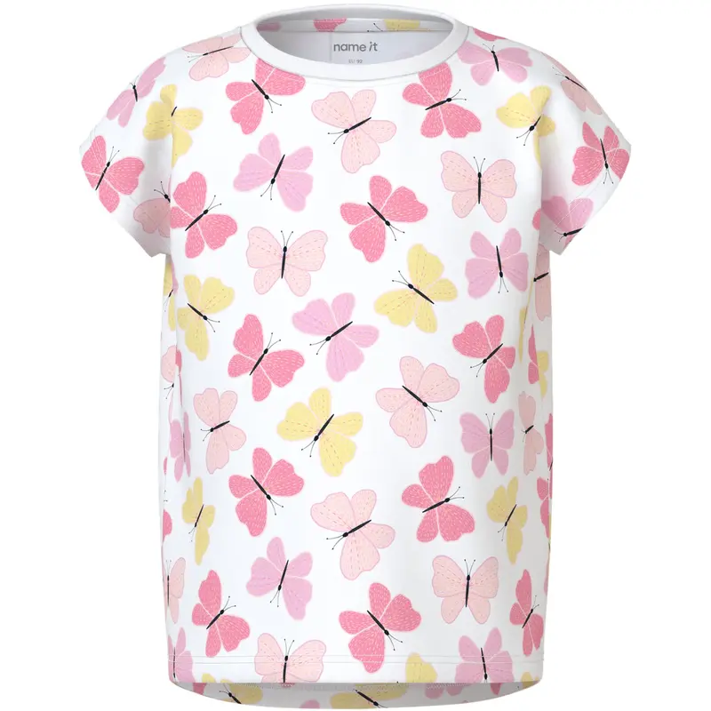 Name It Bright White Pink Butterfly Nmfvigga Capsl Top 1