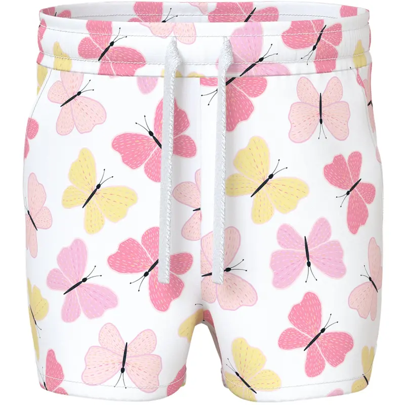 Name It Bright White Pink Butterfly Nmfvigga Shorts F1 Noos 1