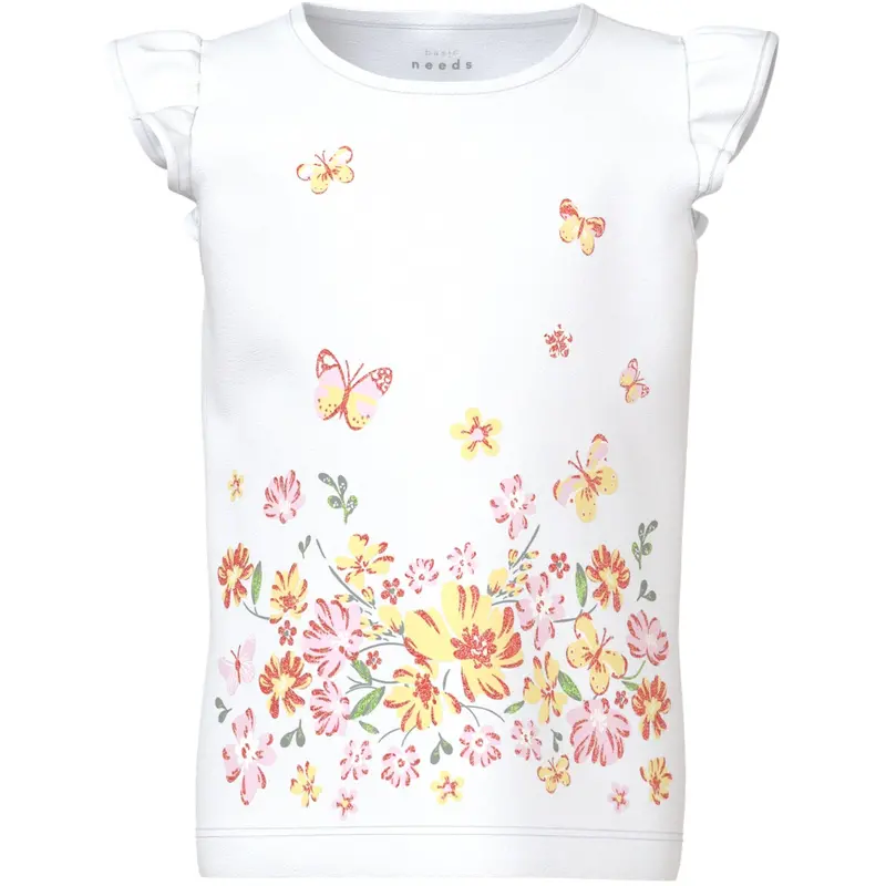 Name It Bright White Yellow Flower Vayana Capsl Top 1