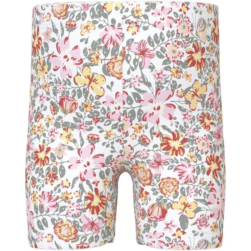 Name It Bright White Yellow Flower Vayo Short Leggings 1