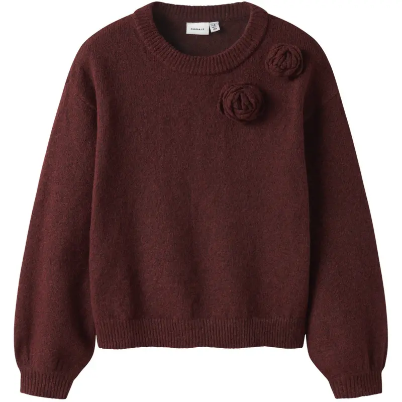 Name It Burgundy Nkfodessana Ls Knit 1