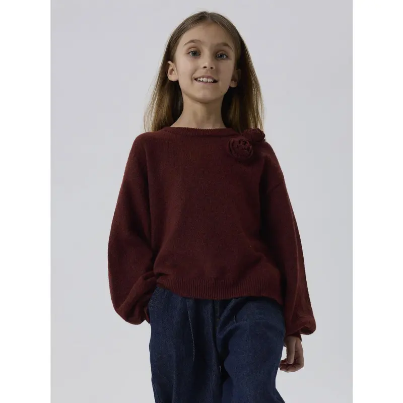 Name It Burgundy Nkfodessana Ls Knit 3