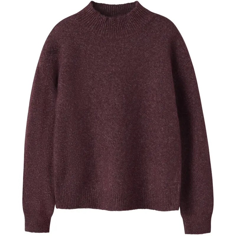 Name It Burgundy Nkfvemmie Ls Knit 1
