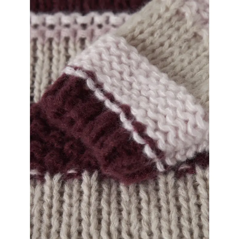 Name It Burgundy Nmfoline Ls Knit 3